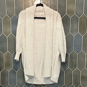 Lou & Grey Light Gray cardigan sweater